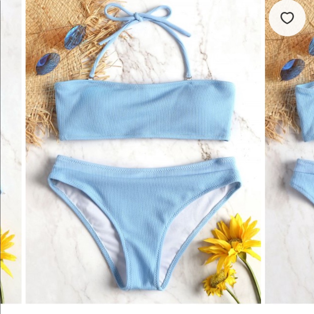 ZAFUL baby blue bikini set